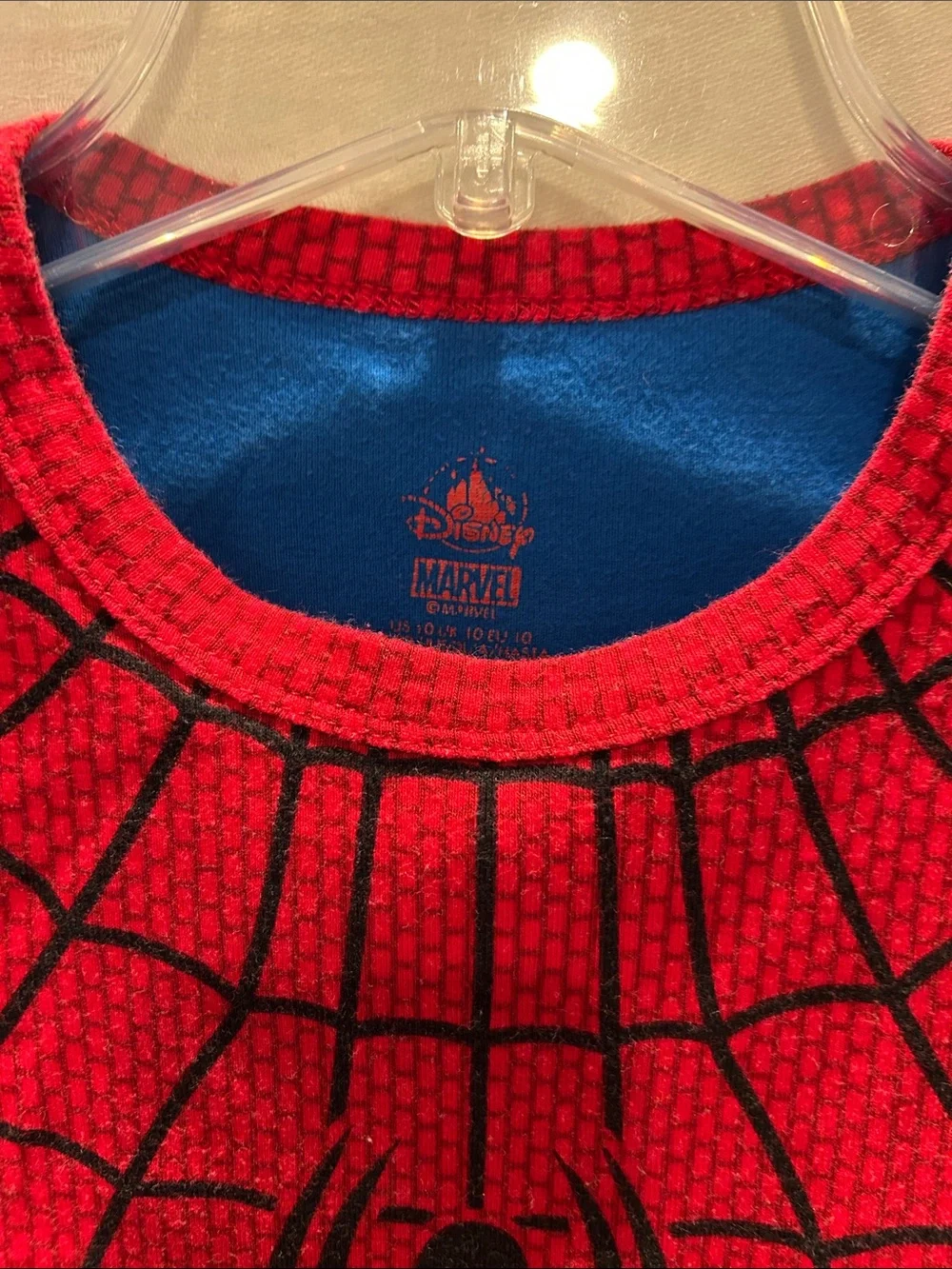 Disney Red and Blue Spider Man Pajama Set